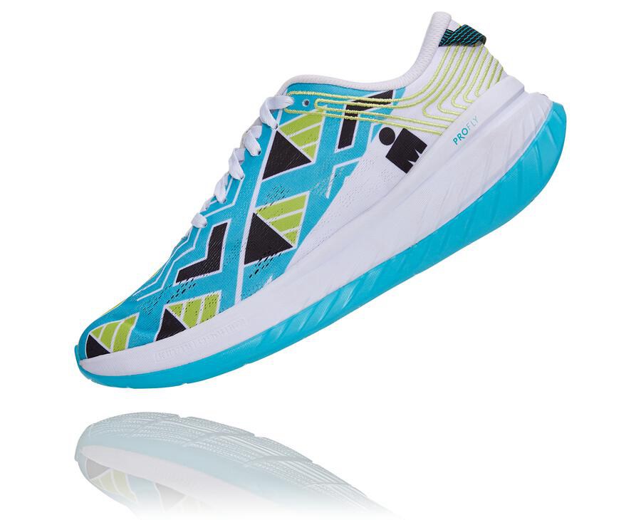 Zapatillas Running Hoka One One Hombre - Ironman Kona Carbon X - Azules/Blancas - WBX729085